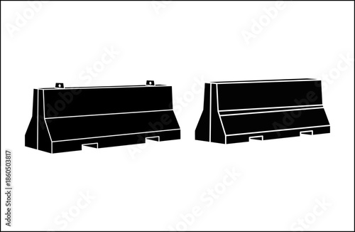 Heavy Duty Precast Concrete Jersey Barrier Blocks for Road Safety and Traffic Control