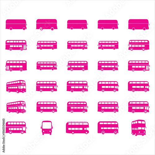 Double Decker Bus Svg Bundle