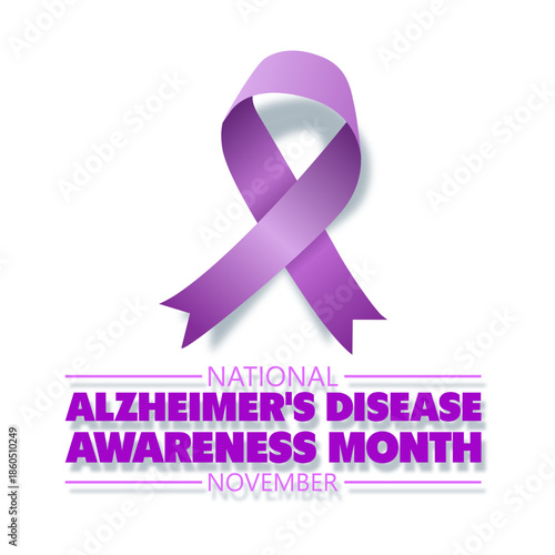 vector graphic of National Alzheimer's Disease Awareness Month ideal for National Alzheimer's Disease Awareness Month celebration