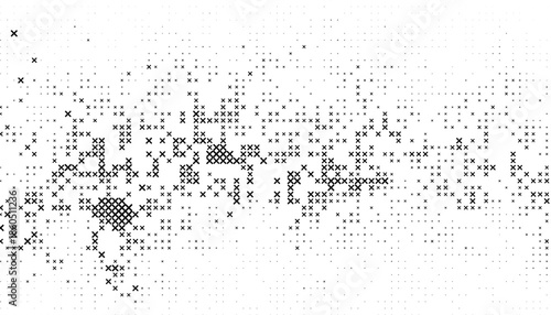 Black and white abstract pixel effect pattern for sporty and modern background. Fully editable vector element. Vector Format Illustration 