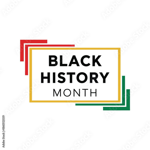 Celebrating Black History Month Vector with Vibrant Colors