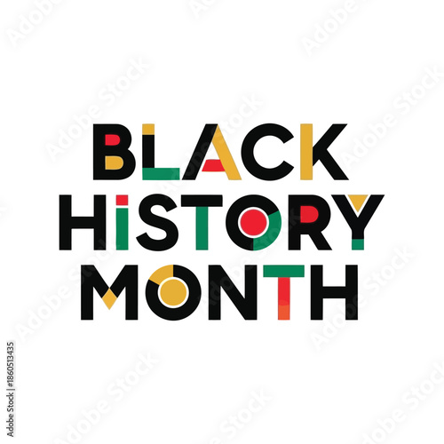 Celebratory Black History Month Vector Design for Diversity