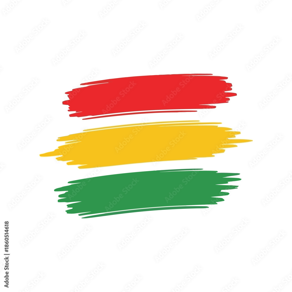 Obraz premium Colorful Brush Stroke Vector Design for Creative Projects