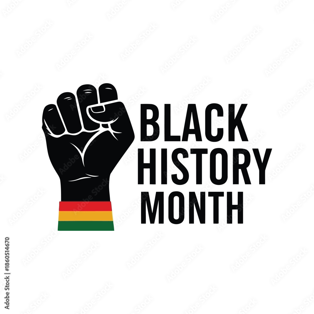 Obraz premium Empowering Black History Month Celebration Vector