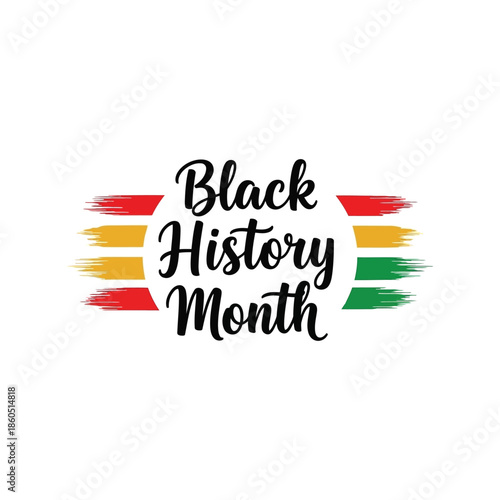 Celebratory Black History Month Vector Design for Cultural Awareness