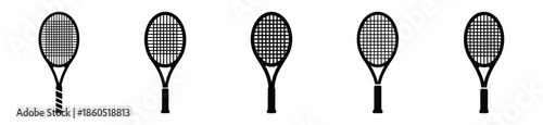 Isolated tennis racket on the white background.