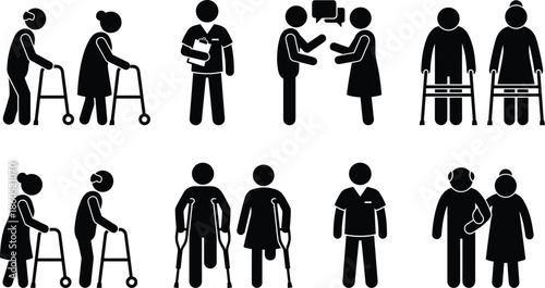 Military, hat, silhouette, set, ceremonial, cap, uniform, headwear, collection, police, officer, soldier, pilot, officer, royal, guard, shako, beret, vector, illustration, icons, symbols,