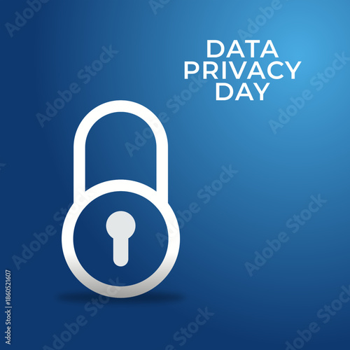 vector graphic of Data Privacy Day ideal for Data Privacy Day celebration