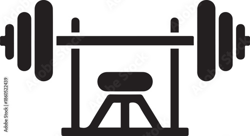 Bench press workout icon