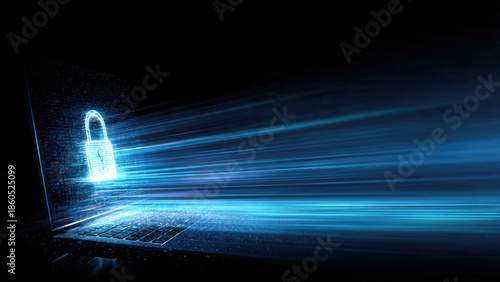 Wallpaper Mural Cybersecurity on Laptop Torontodigital.ca