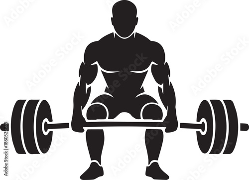 deadlift exercise icon