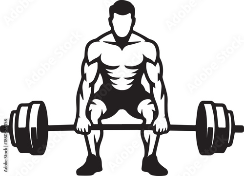unique deadlift exercise icon