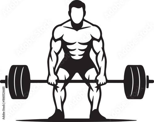 deadlift exercise icon
