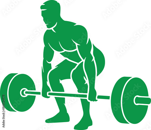 Deadlift exercise icon