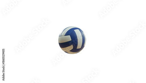 blue and white ball isolated