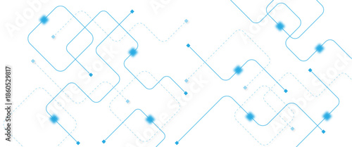 Abstract futuristic technology background. Technology background with crossed lines and dots.