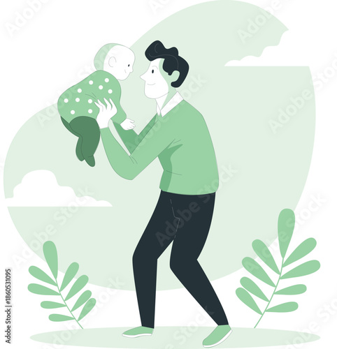 Man and woman celebrating victory with trophy and large cheque in a joyful illustration