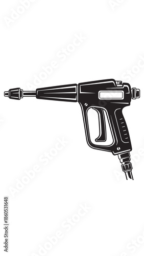 Industrial Power Drill Shown as Corded Handheld Tool.