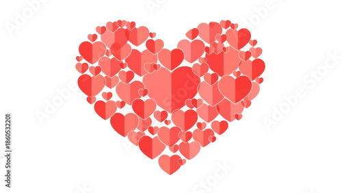 Heart Shape Formed by Small Hearts.