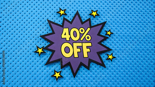 Big 40% off sale announcement