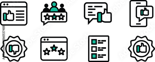 Icon Pack Feedback, Review, answer, response, reply, positive feedback for Websites, Apps, UI UX Projects, and Digital Assets