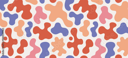 abstract pattern geometric organic tiles repeat for packaging poster