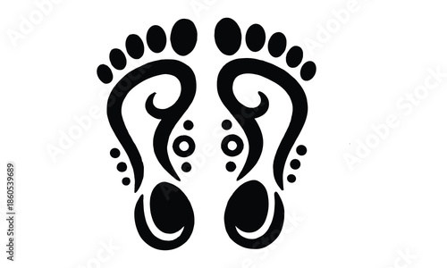 Black silhouette of traditional hindu kalasha pot