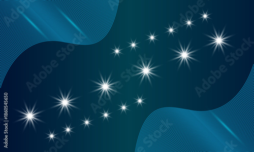 Abstract Blue Starry Night Background. abstract, stars, space