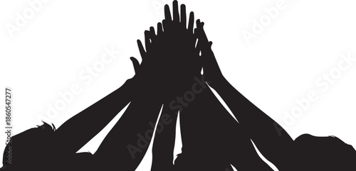 Silhouette of an active volcano