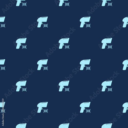 Warehouse scanner seamless pattern isolated on color background