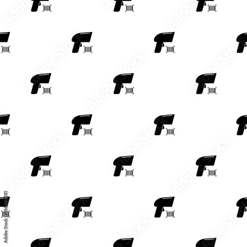Warehouse scanner seamless pattern isolated on white background