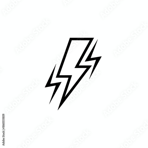 lightning icon vector illustration