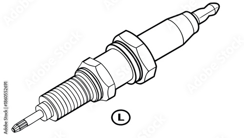 Vector illustration showing a pen, an electric guitar, and an electric cable with plug, isolated on white and representing creative tools and electric power
