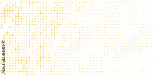 Gold falling down confetti background. Repeated golden dotted glitter pattern. Yellow, orange and golden dots wallpaper.