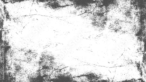 Distressed grainy grunge texture overlay in vector style for retro apparel prints posters and artistic design projects