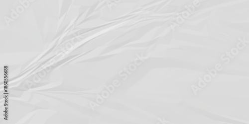 abstract white and gray parchment wrapping crumpled paper texture. creased page wrinkle retro rough distressed damage paper texture background.