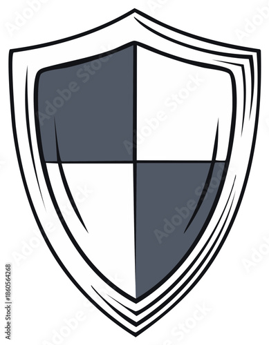 Shield Symbol for Security and Protection with Gray and White Colors Flat Design Free Download Shield Symbol for Security and Protection with Gray and White Colors Flat Design - GFXLoad