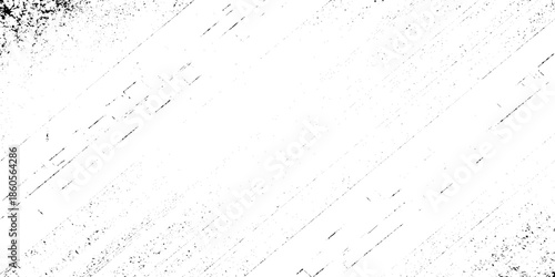 Abstract texture grunge made of diagonal streaks and distressed lines, black ink on a white background. grunge scratch patterns, chaotic linear noise. dirty monochrome pattern of the old worn surface.