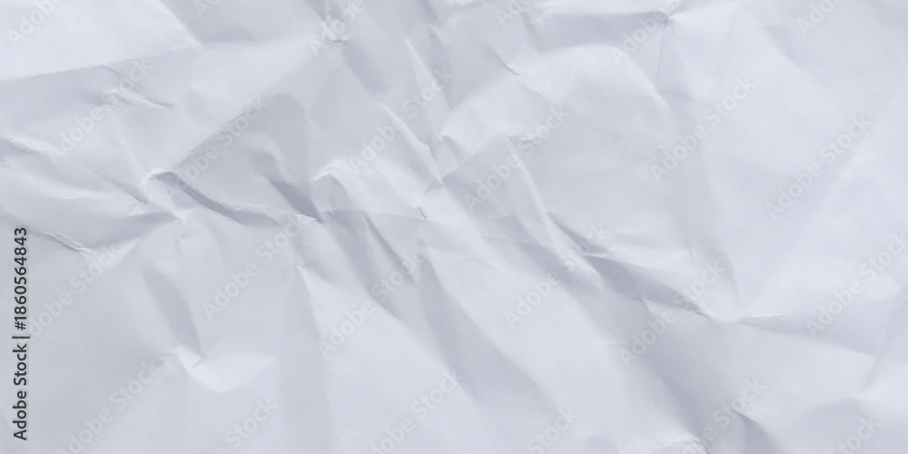 Fototapeta premium Crumpled white paper background texture