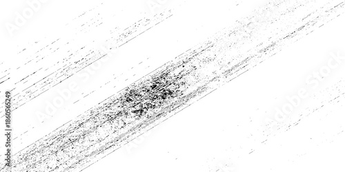 Abstract texture grunge made of diagonal streaks and distressed lines, black ink on a white background. grunge scratch patterns, chaotic linear noise. dirty monochrome pattern of the old worn surface.
