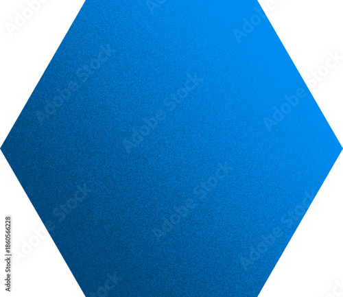 hexagon organic shape with grainy noise texture element