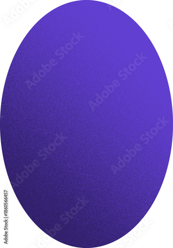 oval organic shape with grainy noise texture element