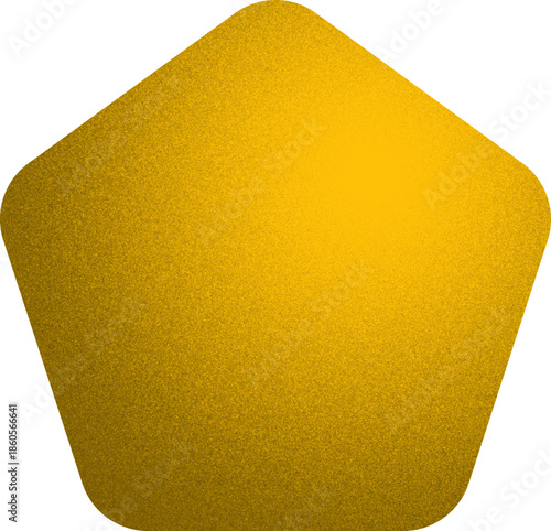 pentagon organic shape with grainy noise texture element