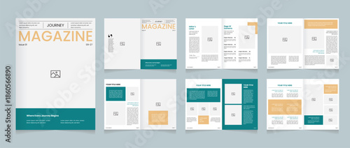 Journey Travel Magazine Layout Template | Modern Editorial Travel & Lifestyle Design