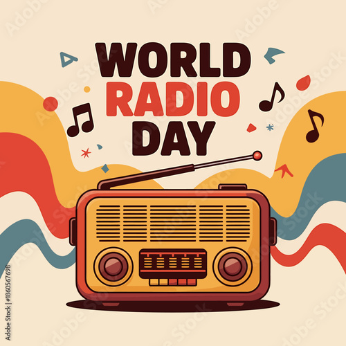 Celebrating world radio day with a vintage radio