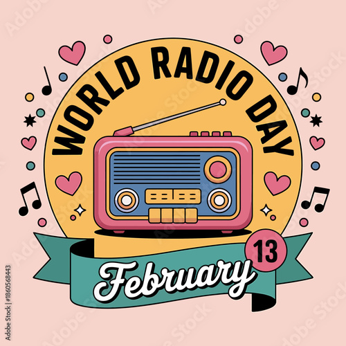 Celebrating world radio day on february 13 with retro radio