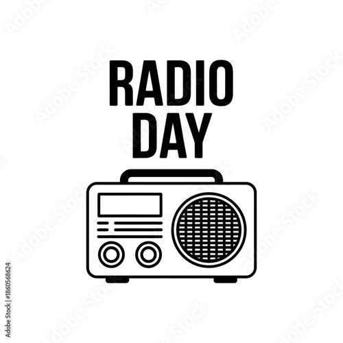 Celebrating radio day with a classic radio