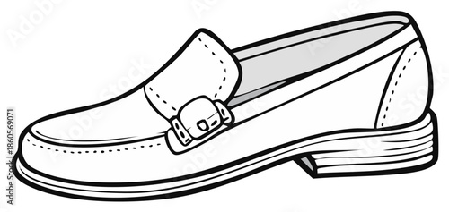 Loafer Shoe Illustration