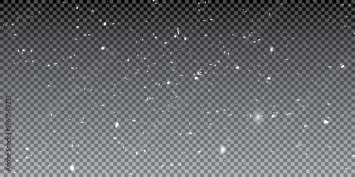 Falling snow background. Design element as overlay. Winter concept