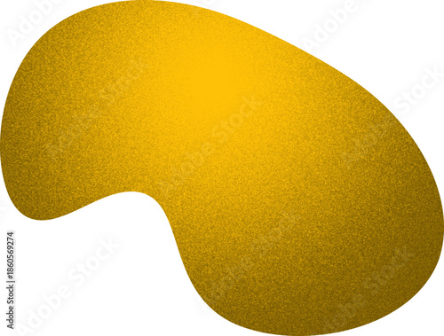 blob organic shape with grainy noise texture element